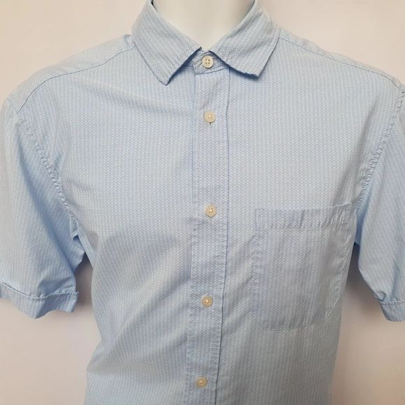 Mens Shirt Marks Spencer Blue Harbour Blue Short Sleeved Uk Medium - Picture 3 of 7
